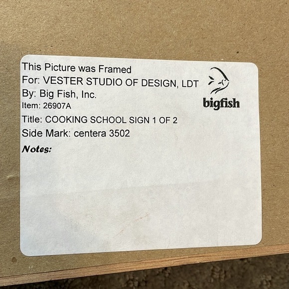 2 Mary Beth Zeitz Limited Edition Prints Cooking School Sign Framed Art - Picture 10 of 13